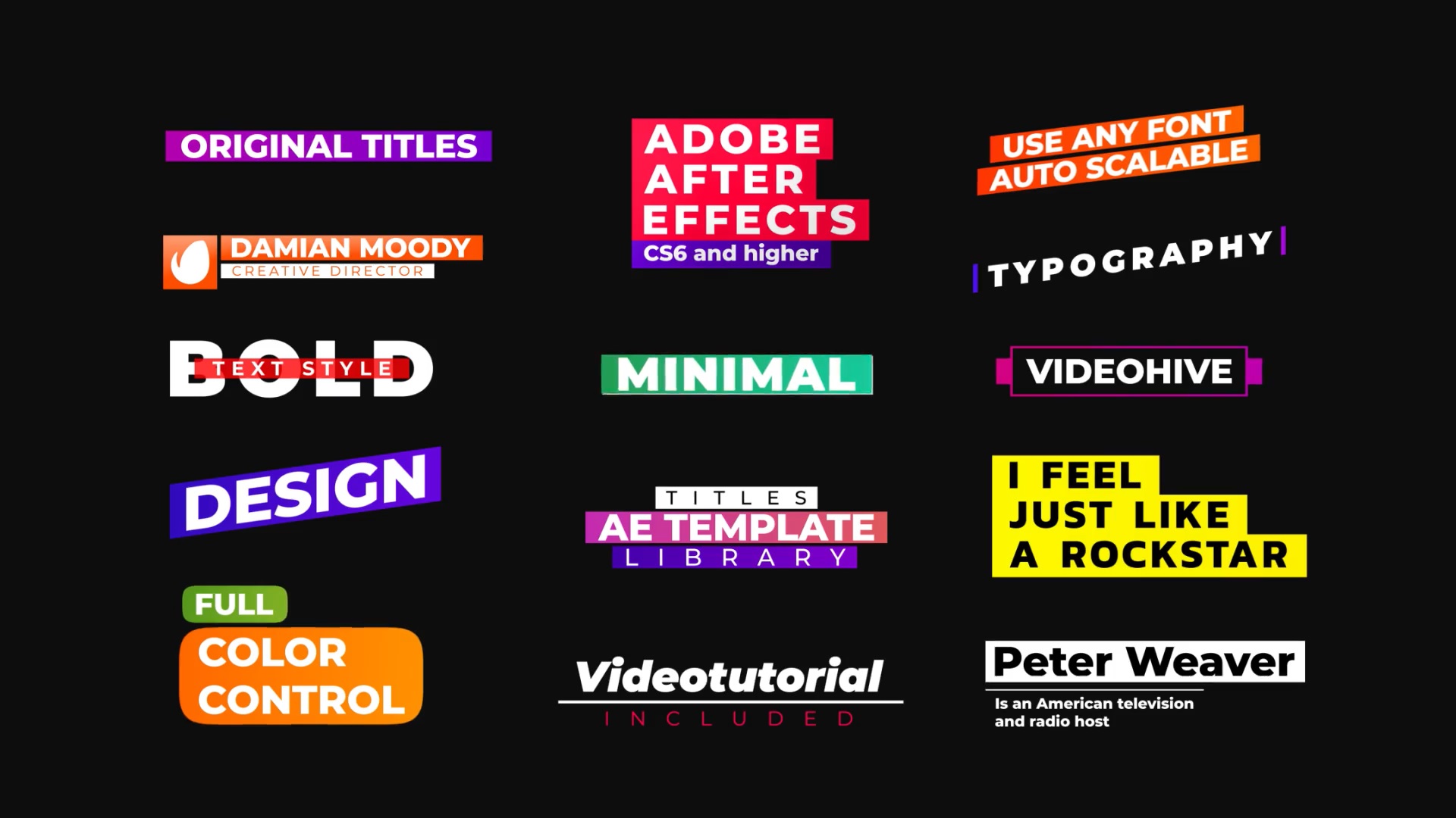 50 Title phong cách trẻ trung cho After Effects