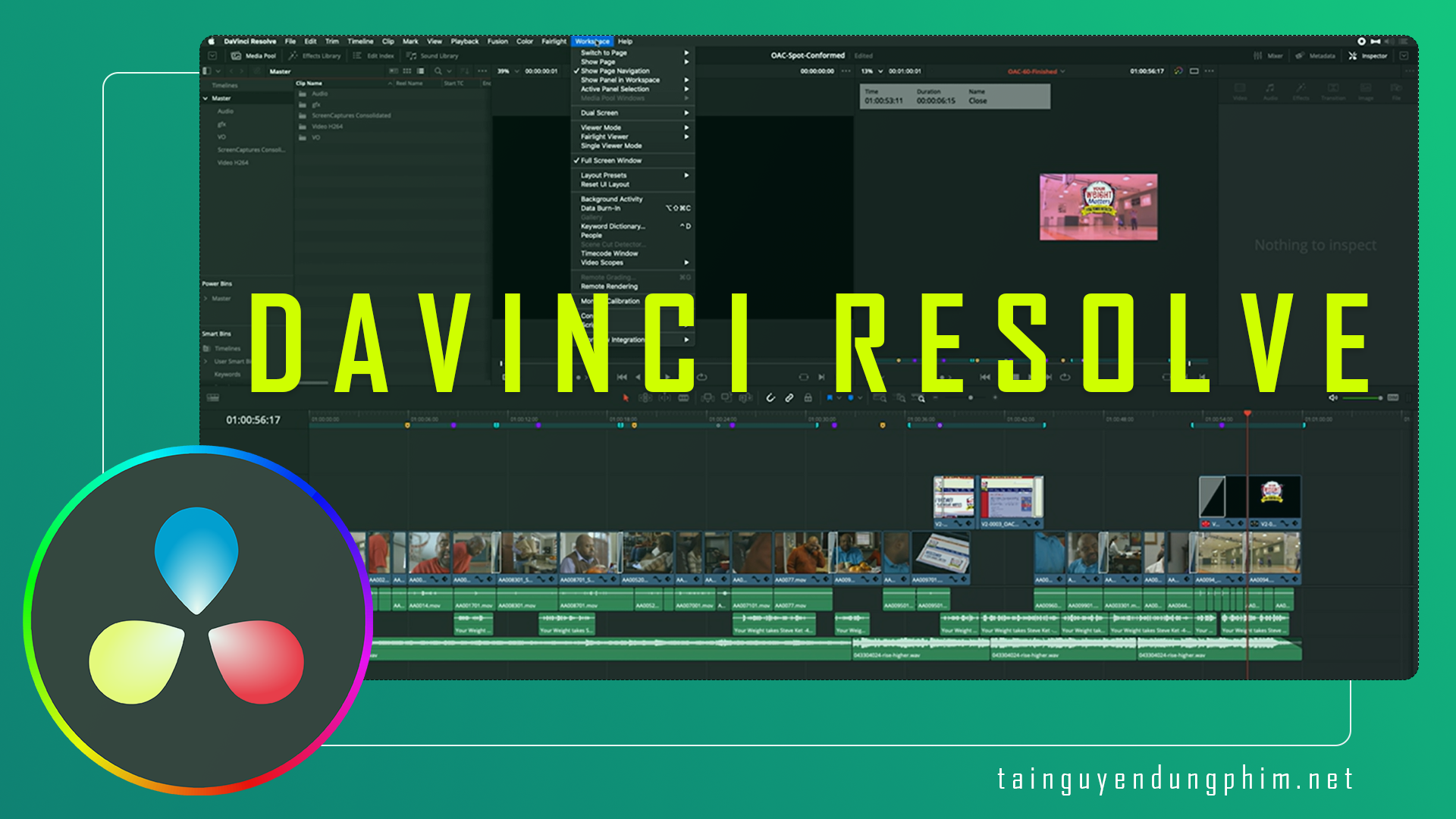 DaVinci Resolve: Các tính năng và quy trình làm việc của phần mềm
